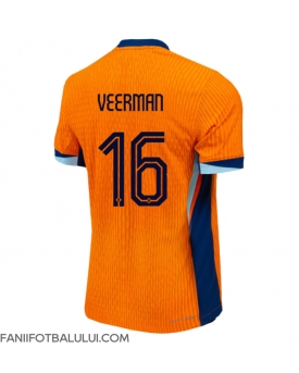 Țările de Jos Joey Veerman #16 Tricou Fotbal Replică European 2024 Barbati Acasa